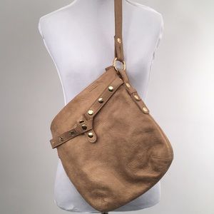 HAMMIT Gold Accent Leather Crossbody Purse